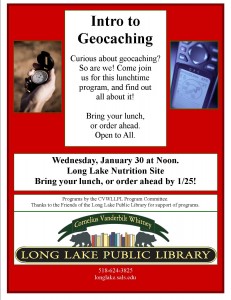 intro to geocaching poster