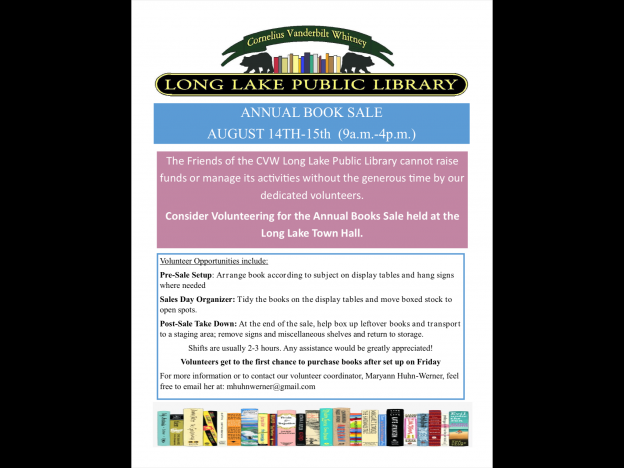 Volunteer Recruitment: Book Sale